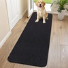 image:imageSmiry Dog Door Mat for Muddy Paws 24x16 Absorbent Microfiber Dirt Trapper Pet Doormat NonSlip Washable Quick Dry Chenille Front Door Mat Entryway Rug for Indoor and Outdoor GreyBlack