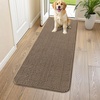 image:imageSmiry Dog Door Mat for Muddy Paws 24x16 Absorbent Microfiber Dirt Trapper Pet Doormat NonSlip Washable Quick Dry Chenille Front Door Mat Entryway Rug for Indoor and Outdoor GreyCamel