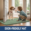 image:imageSmiry Dog Door Mat for Muddy Paws 24x16 Absorbent Microfiber Dirt Trapper Pet Doormat NonSlip Washable Quick Dry Chenille Front Door Mat Entryway Rug for Indoor and Outdoor GreyOlive Green