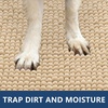 image:imageSmiry Dog Door Mat for Muddy Paws 24x16 Absorbent Microfiber Dirt Trapper Pet Doormat NonSlip Washable Quick Dry Chenille Front Door Mat Entryway Rug for Indoor and Outdoor GreyBeige
