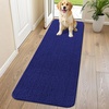 image:imageSmiry Dog Door Mat for Muddy Paws 24x16 Absorbent Microfiber Dirt Trapper Pet Doormat NonSlip Washable Quick Dry Chenille Front Door Mat Entryway Rug for Indoor and Outdoor GreyNavy Blue