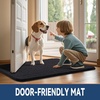 image:imageSmiry Dog Door Mat for Muddy Paws 24x16 Absorbent Microfiber Dirt Trapper Pet Doormat NonSlip Washable Quick Dry Chenille Front Door Mat Entryway Rug for Indoor and Outdoor GreyBlack