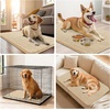 image:imageSmiry Dog Door Mat for Muddy Paws 24x16 Absorbent Microfiber Dirt Trapper Pet Doormat NonSlip Washable Quick Dry Chenille Front Door Mat Entryway Rug for Indoor and Outdoor GreyBeige