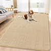 image:imageSmiry Dog Door Mat for Muddy Paws 24x16 Absorbent Microfiber Dirt Trapper Pet Doormat NonSlip Washable Quick Dry Chenille Front Door Mat Entryway Rug for Indoor and Outdoor GreyBeige