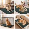 image:imageSmiry Dog Door Mat for Muddy Paws 24x16 Absorbent Microfiber Dirt Trapper Pet Doormat NonSlip Washable Quick Dry Chenille Front Door Mat Entryway Rug for Indoor and Outdoor GreyGreen