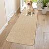 image:imageSmiry Dog Door Mat for Muddy Paws 24x16 Absorbent Microfiber Dirt Trapper Pet Doormat NonSlip Washable Quick Dry Chenille Front Door Mat Entryway Rug for Indoor and Outdoor GreyBeige