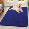 image:imageSmiry Dog Door Mat for Muddy Paws 24x16 Absorbent Microfiber Dirt Trapper Pet Doormat NonSlip Washable Quick Dry Chenille Front Door Mat Entryway Rug for Indoor and Outdoor GreyNavy Blue