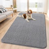 image:imageSmiry Dog Door Mat for Muddy Paws 24x16 Absorbent Microfiber Dirt Trapper Pet Doormat NonSlip Washable Quick Dry Chenille Front Door Mat Entryway Rug for Indoor and Outdoor GreyGrey