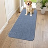 image:imageSmiry Dog Door Mat for Muddy Paws 24x16 Absorbent Microfiber Dirt Trapper Pet Doormat NonSlip Washable Quick Dry Chenille Front Door Mat Entryway Rug for Indoor and Outdoor GreyAiry Blue