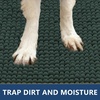 image:imageSmiry Dog Door Mat for Muddy Paws 24x16 Absorbent Microfiber Dirt Trapper Pet Doormat NonSlip Washable Quick Dry Chenille Front Door Mat Entryway Rug for Indoor and Outdoor GreyGreen