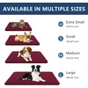 image:imageSmiry Dog Door Mat for Muddy Paws 24x16 Absorbent Microfiber Dirt Trapper Pet Doormat NonSlip Washable Quick Dry Chenille Front Door Mat Entryway Rug for Indoor and Outdoor GreyBurgundy