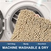 image:imageSmiry Luxury Chenille Bath Rug Set 2 Piece Extra Soft and Absorbent Shaggy Bathroom Mat Rugs Machine Washable NonSlip Plush Carpet Runner for Tub Shower and Bath Room24x1630x20Beign