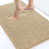image:imageSmiry Luxury Chenille Bath Rug Set 2 Piece Extra Soft and Absorbent Shaggy Bathroom Mat Rugs Machine Washable NonSlip Plush Carpet Runner for Tub Shower and Bath Room24x1630x20Beign