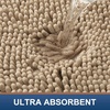 image:imageSmiry Luxury Chenille Bath Rug Set 2 Piece Extra Soft and Absorbent Shaggy Bathroom Mat Rugs Machine Washable NonSlip Plush Carpet Runner for Tub Shower and Bath Room24x1636x24Beige