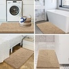 image:imageSmiry Luxury Chenille Bath Rug Set 2 Piece Extra Soft and Absorbent Shaggy Bathroom Mat Rugs Machine Washable NonSlip Plush Carpet Runner for Tub Shower and Bath Room24x1636x24Beige
