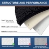 image:imageSmiry Luxury Chenille Bath Rug Set 2 Piece Extra Soft and Absorbent Shaggy Bathroom Mat Rugs Machine Washable NonSlip Plush Carpet Runner for Tub Shower and Bath Room24x1636x 24Black