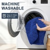 image:imageSmiry Thick Chenille Bathroom Rugs 30x20 Extra Soft Absorbent Striped Bath Rugs Rubber Backing Machine Wash Dry Bath Mats for Bathroom Floor Tub Shower Home Decor Accessories GreyRoyal Blue