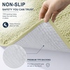 image:imageSmiry Thick Chenille Bathroom Rugs 30x20 Extra Soft Absorbent Striped Bath Rugs Rubber Backing Machine Wash Dry Bath Mats for Bathroom Floor Tub Shower Home Decor Accessories GreyVanilla