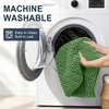 image:imageSmiry Thick Chenille Bathroom Rugs 30x20 Extra Soft Absorbent Striped Bath Rugs Rubber Backing Machine Wash Dry Bath Mats for Bathroom Floor Tub Shower Home Decor Accessories GreyOlive Green