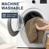 image:imageSmiry Thick Chenille Bathroom Rugs 30x20 Extra Soft Absorbent Striped Bath Rugs Rubber Backing Machine Wash Dry Bath Mats for Bathroom Floor Tub Shower Home Decor Accessories GreyTan