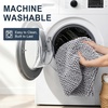 image:imageSmiry Thick Chenille Bathroom Rugs 30x20 Extra Soft Absorbent Striped Bath Rugs Rubber Backing Machine Wash Dry Bath Mats for Bathroom Floor Tub Shower Home Decor Accessories GreyGrey