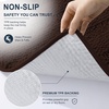 image:imageSmiry Thick Chenille Bathroom Rugs 30x20 Extra Soft Absorbent Striped Bath Rugs Rubber Backing Machine Wash Dry Bath Mats for Bathroom Floor Tub Shower Home Decor Accessories GreyBrown