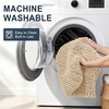 image:imageSmiry Thick Chenille Bathroom Rugs 30x20 Extra Soft Absorbent Striped Bath Rugs Rubber Backing Machine Wash Dry Bath Mats for Bathroom Floor Tub Shower Home Decor Accessories GreyBeige