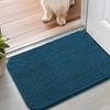 image:imageSmiry Dog Door Mat for Muddy Paws 24x16 Absorbent Microfiber Dirt Trapper Pet Doormat NonSlip Washable Quick Dry Chenille Front Door Mat Entryway Rug for Indoor and Outdoor GreyAtlantic Blue