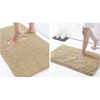 image:imageSmiry Luxury Chenille Bath Rug Set 2 Piece Extra Soft and Absorbent Shaggy Bathroom Mat Rugs Machine Washable NonSlip Plush Carpet Runner for Tub Shower and Bath Room24x1630x20Beign