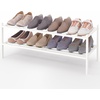 image:imageSmiry Bamboo Shoe Rack 3 Tier Free Standing Wooden Shoe Organizer Stackable Wood Shoe Storage Shelf for Closet Entryway 5 Horizontal Slats 268x11x183 NaturalWhite