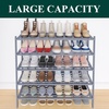 image:imageSmiry Bamboo Shoe Rack 3 Tier Free Standing Wooden Shoe Organizer Stackable Wood Shoe Storage Shelf for Closet Entryway 5 Horizontal Slats 268x11x183 NaturalGrey