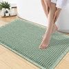 image:imageSmiry Bathroom Rugs Set 2 Piece30x20 Plus 30x18 Extra Soft Absorbent Bath Mats Non Slip Machine Washable Quick Dry Bath Rugs for Bathroom Floor Tub Shower Sage Green