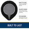 image:imageSmiry Soft Chenille Bathroom Toilet Lid Cover Machine Washable Covers 175x15 Fits Most Round Elongated and Oblong Lids Accessories Decor LatteBlack