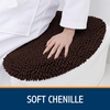 image:imageSmiry Soft Chenille Bathroom Toilet Lid Cover Machine Washable Covers 175x15 Fits Most Round Elongated and Oblong Lids Accessories Decor LatteBrown