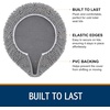 image:imageSmiry Soft Chenille Bathroom Toilet Lid Cover Machine Washable Covers 175x15 Fits Most Round Elongated and Oblong Lids Accessories Decor LatteGray