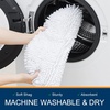 image:imageSmiry Soft Chenille Bathroom Toilet Lid Cover Machine Washable Covers 175x15 Fits Most Round Elongated and Oblong Lids Accessories Decor LatteWhite