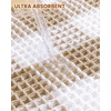 image:imageSmiry Waffle Bath Mat 30x20 Extra Soft Absorbent Checkered Bathroom Rugs Non Slip Quick Dry Machine Washable Boho Bath Rugs with Tassels for Bathroom Floor Tub Shower Brown amp WhiteBrown  White