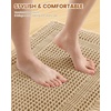 image:imageSmiry Waffle Bath Mat 32x20 Extra Soft Absorbent Bathroom Rugs Non Slip Machine Washable Quick Dry Bath Rugs with Tassels for Bathroom Floor Tub Shower Home Decor Accessories BrownBrown