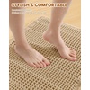 image:imageSmiry Waffle Bath Mat 32x20 Extra Soft Absorbent Bathroom Rugs Non Slip Quick Dry Machine Washable Bath Rugs with Tassels for Bathroom Floor Tub Shower BrownBrown