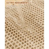 image:imageSmiry Waffle Bath Mat 32x20 Extra Soft Absorbent Bathroom Rugs Non Slip Quick Dry Machine Washable Bath Rugs with Tassels for Bathroom Floor Tub Shower BrownBrown