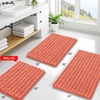 image:imageSmiry Bathroom Rugs Mat 24x16 Extra Soft Absorbent Chenille Bath Rugs Non Slip Rubber Backing Machine Washable Quick Dry Bath Mats for Bathroom Floor Tub Shower Home Decor Accessories Coral