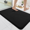 image:imageSmiry Memory Foam Bath Mat 44x24 Extra Soft NonSlip Bathroom Rug Ultra Absorbent Quick Dry Machine Washable Bathroom Mat for Shower Tub amp Floor Decor Navy BlueBlack