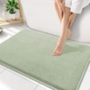 image:imageSmiry Memory Foam Bath Mat 44x24 Extra Soft NonSlip Bathroom Rug Ultra Absorbent Quick Dry Machine Washable Bathroom Mat for Shower Tub amp Floor Decor Navy BlueSage Green