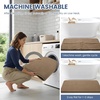 image:imageSmiry Memory Foam Bath Mat 44x24 Extra Soft NonSlip Bathroom Rug Ultra Absorbent Quick Dry Machine Washable Bathroom Mat for Shower Tub amp Floor Decor Navy BlueCamel