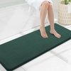 image:imageSmiry Memory Foam Bath Mat 44x24 Extra Soft NonSlip Bathroom Rug Ultra Absorbent Quick Dry Machine Washable Bathroom Mat for Shower Tub amp Floor Decor Navy BlueGreen