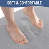 image:imageSmiry Memory Foam Bath Mat 44x24 Extra Soft NonSlip Bathroom Rug Ultra Absorbent Quick Dry Machine Washable Bathroom Mat for Shower Tub amp Floor Decor Navy BlueGrey