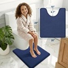image:imageSmiry Memory Foam Bath Mat 44x24 Extra Soft NonSlip Bathroom Rug Ultra Absorbent Quick Dry Machine Washable Bathroom Mat for Shower Tub amp Floor Decor Navy BlueNavy Blue