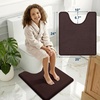 image:imageSmiry Memory Foam Bath Mat 44x24 Extra Soft NonSlip Bathroom Rug Ultra Absorbent Quick Dry Machine Washable Bathroom Mat for Shower Tub amp Floor Decor Navy BlueBrown