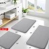 image:imageSmiry Memory Foam Bath Mat 44x24 Extra Soft NonSlip Bathroom Rug Ultra Absorbent Quick Dry Machine Washable Bathroom Mat for Shower Tub amp Floor Decor Navy BlueGrey