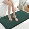 image:imageSmiry Memory Foam Bath Mat 44x24 Extra Soft NonSlip Bathroom Rug Ultra Absorbent Quick Dry Machine Washable Bathroom Mat for Shower Tub amp Floor Decor Navy BlueGreen